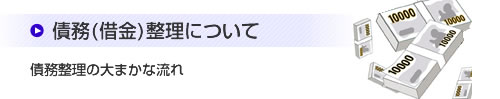 債務(借金)整理について
債務整理の大まかな流れ